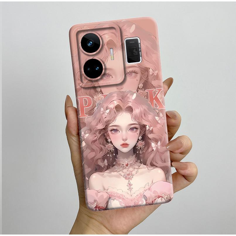 

For Realme GT3 GT Neo 5 RMX3706 RMX3709 Case Aesthetic Pretty Butterfly Flowers Shockproof Silicone Soft Cover Protective Casing Realme GT3