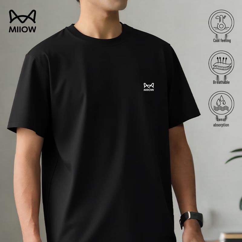 

MiiOW Men s Ice Silk Quick-Dry Sports T-Shirt XL