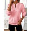 Cross-Border Hot Sale Women's Pullover Sweatshirt Four-in-One Quilted Casual Sweatshirt Zipper Sweatshirt