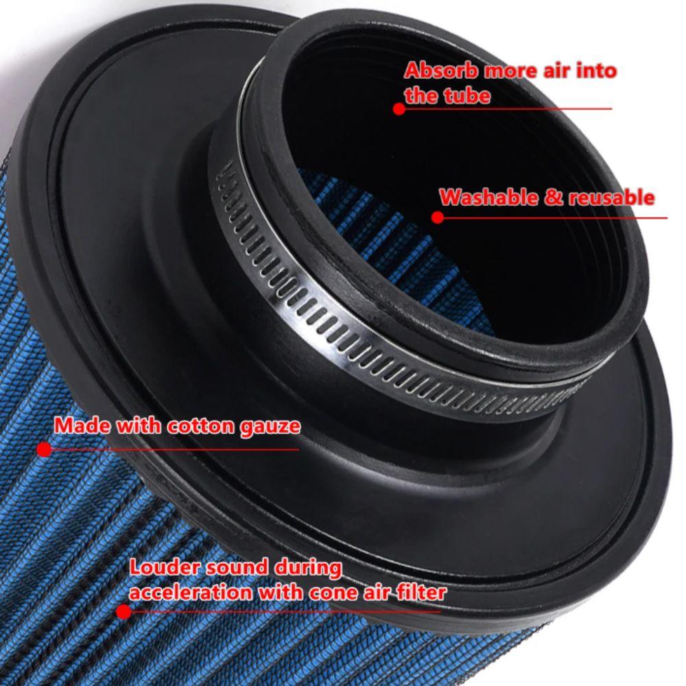 Washable Air Intake Filter Sport Power Mesh Cone Air Filter Cold Air Intake Filter  Car Engine