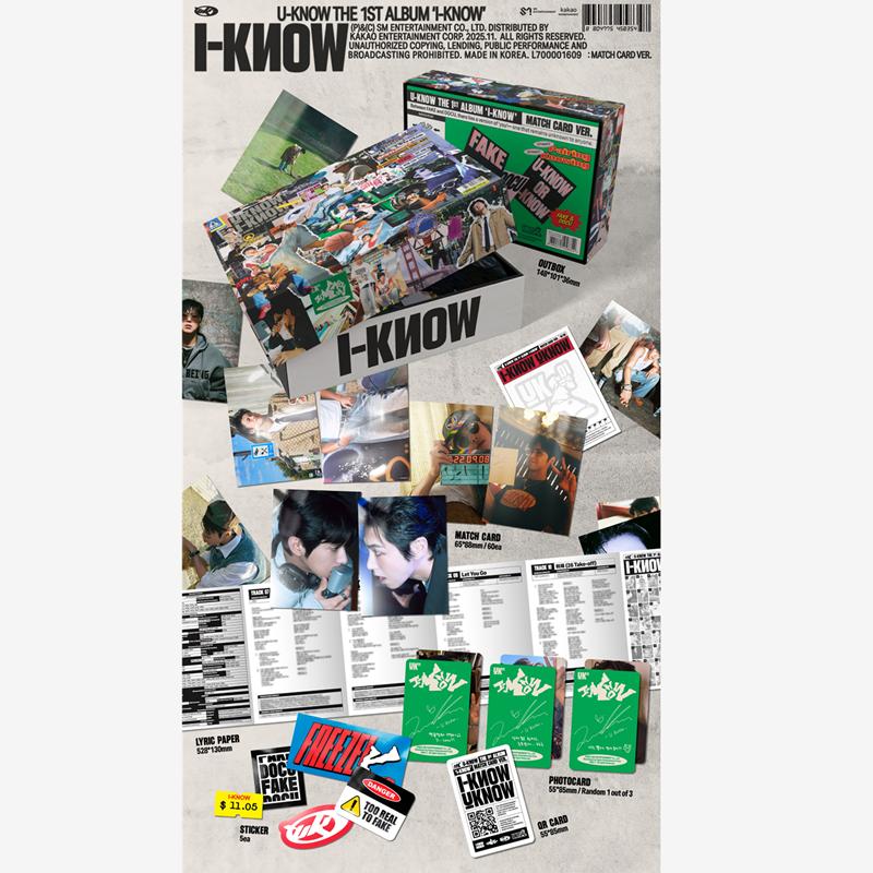[Pre-order] U-KNOW The 1st Album [I-KNOW] Match Card Ver.