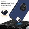 For iPhone 16e Case PC + TPU Phone Cover with Rotatable Ring Holder