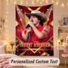 Custom Personalized Tapestry,Benson Boone Print Custom Name Text Wall Art Hanging for Bedroom