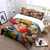 Anime characters in colorful design. Bedding sets Duvet cover sets Duvet covers Pillowcases(1 * Duvet Cover 2 * Pillowcases without duvet insert)