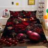 Christmas Digital Printing 3D Printing Polyester Pillowcase Quilt Cover Two or Three-piece Set Is Available