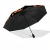 1pc Leopard print hearts Automatic Folding Umbrella. Portable collapsible design, Best  birthday festival gift yy250924117