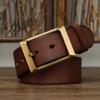 Belt Men's Retro Matte Top-Grain Leather Pin Buckle Genuine Leather Fashion All-Match Casual Jeans Belt Young People