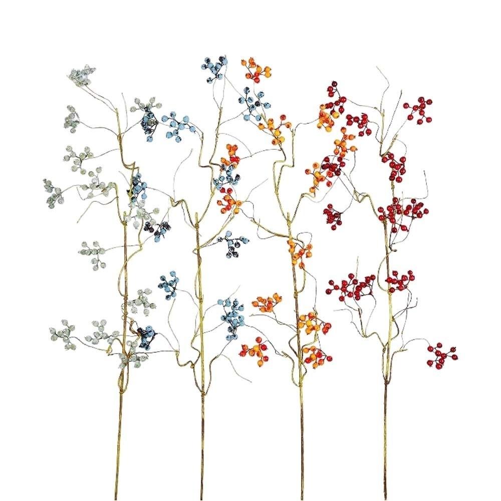Faux Good Luck Fruits Artificial Foam Berries Branch Luxury Fruits Flower Artificial Berries Fruit Plastic Realistic