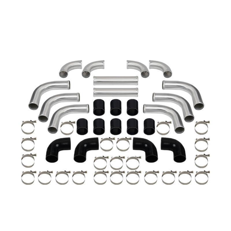 Aluminum Intercooler Pipe Kit, 12 Pieces, Compatible with Ford 6.0L (2003-2007)