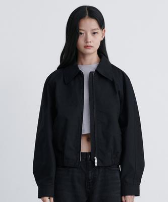 Musinsa Standard Woman Women'S Cotton Blouson Jacket [Black]