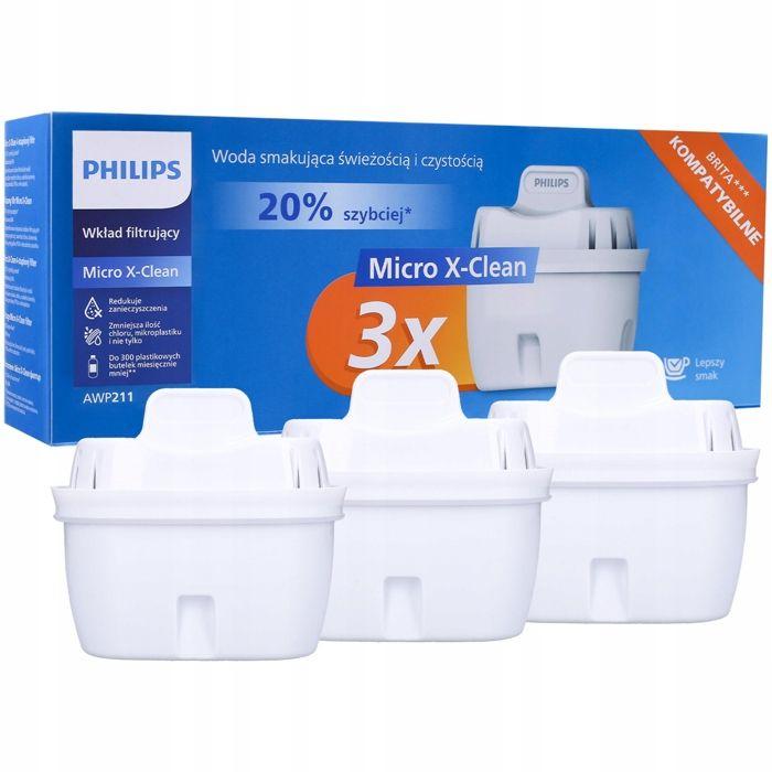 Filters for Filter Jugs - PHILIPS - AWP211/24 - Pack of 3 - White - 0 kWatt