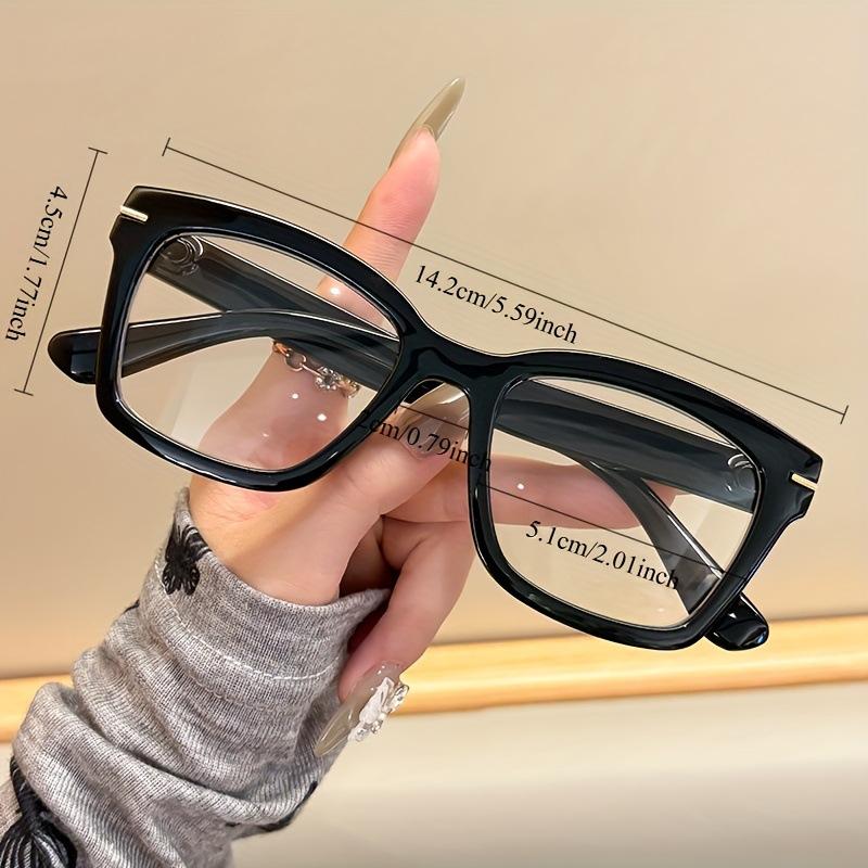 Korean Fashion Frame Reading Glasses For Women Large Frame Presbyopia Glasses Vintage Hd Anti Blue Light Far Sight Eyeglasses