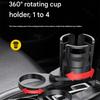 3 in 1 Adjustable Rotatable Car Cup Holder for Beverages Snacks and Small Items Secure Storage Crafted from ABS Plastic Fit Most Vehicles