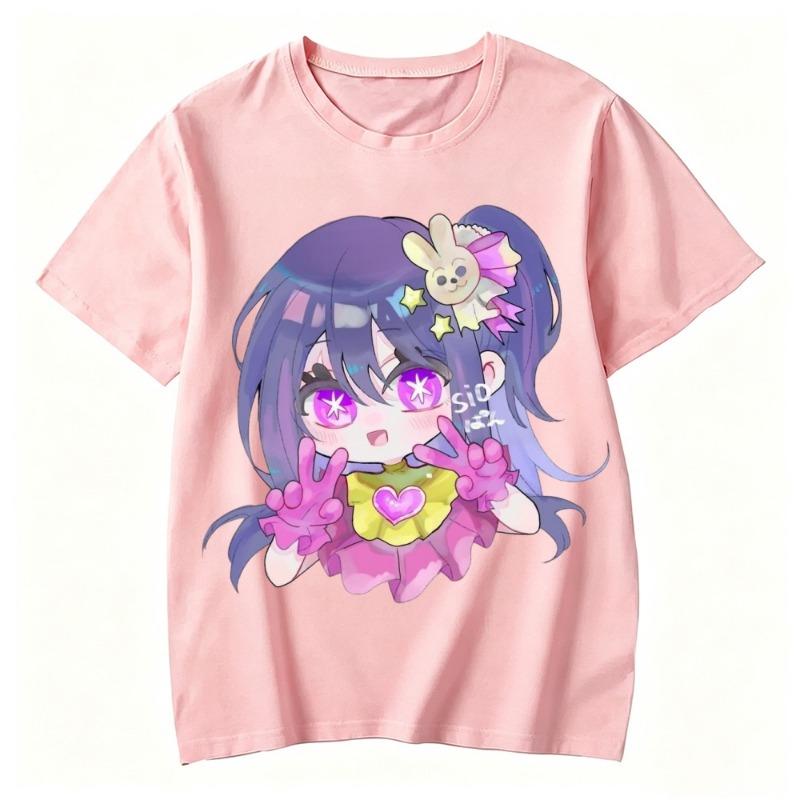 Anime Manga 3d Printing T-shirt Cute Y2k Street Wear Short-sleeved T-shirt Top Clothing