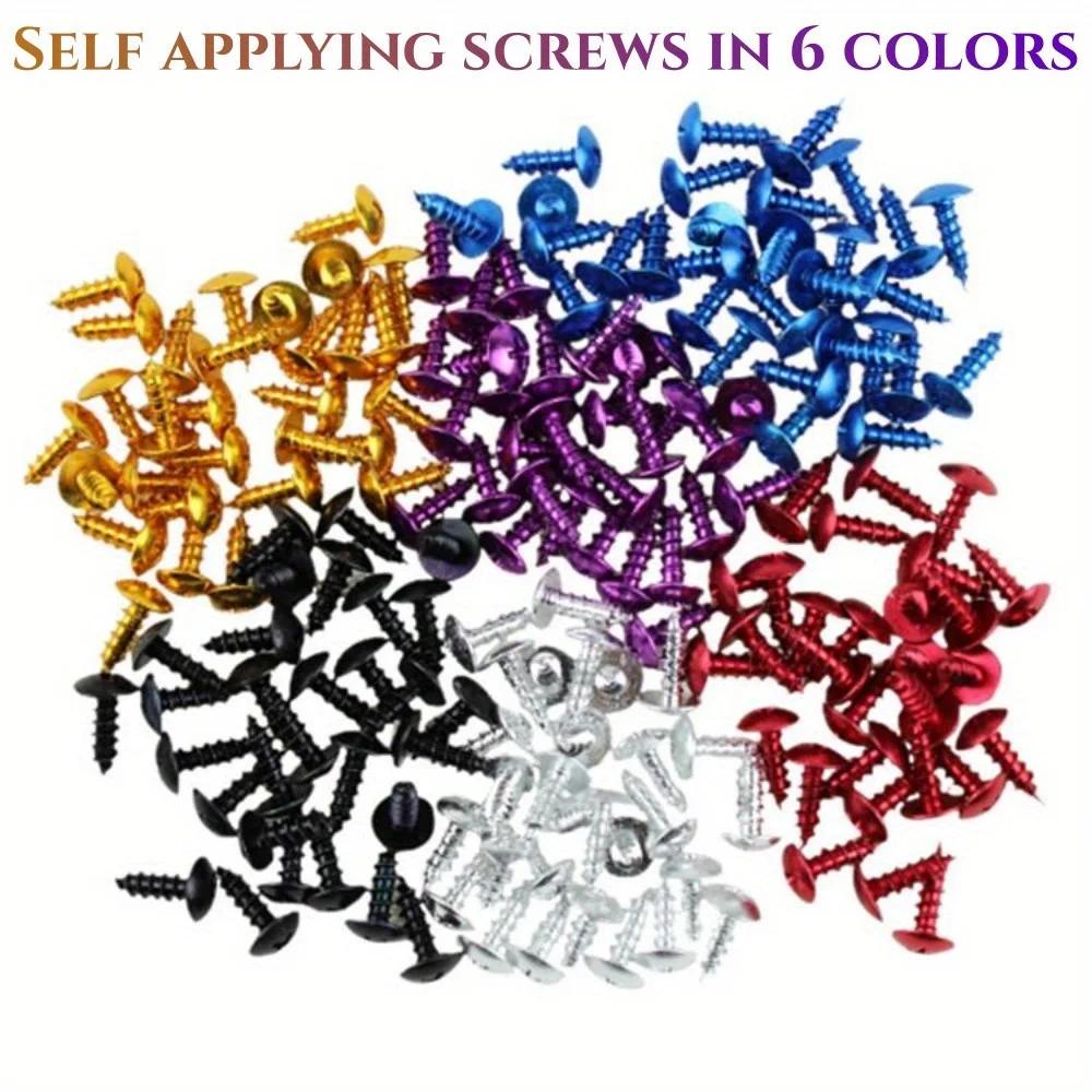 

180pcs Motorcycle Multi-color Self-tapping Screws Electric Motorcycle Multi-color Screws Electric Bicycle Decoration Screws