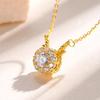 Shining Dragon Rotating Necklace Female Natal Year Rotating Zircon Pendant Female Necklace Collarbone Chain Jewelry