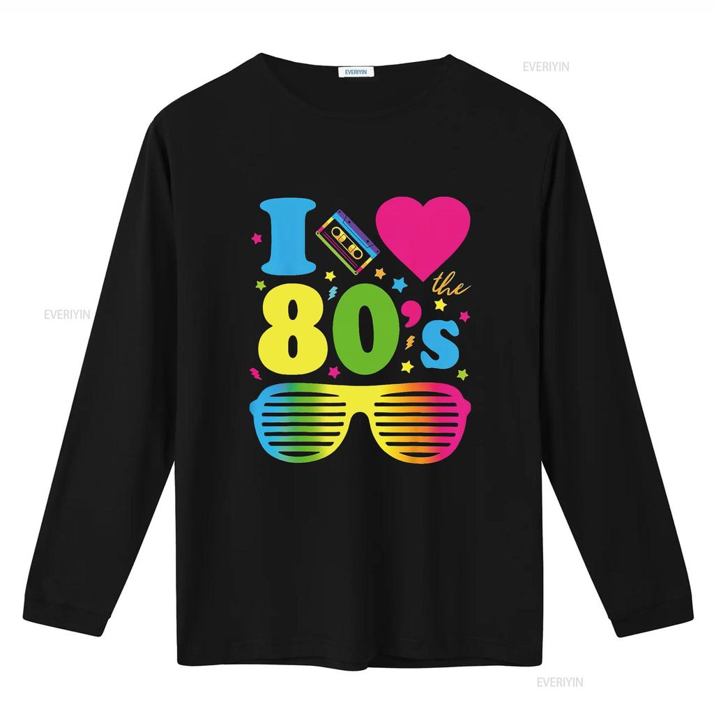 I Love The 80S Clothes For Women Party Funny T Shirt Vintage Washed Casual Slightly Soft Graphic Comfortable Breathable Unisex