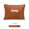 Suede Car Headrest Neck Pillow Seat Waist Cushion Jeep Grand Cherokee Wrangler JK Gladiator Patriot Commander Renegade CompassN