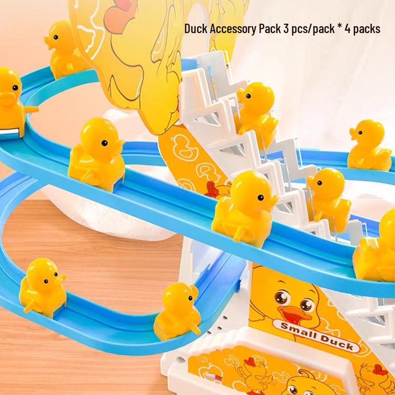 Electric Little Yellow Duck Climbing Stairs Toy