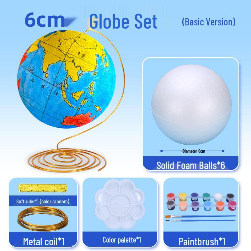 DIY Earth Model Kit: Foam Globe for Junior High Geography Projects
