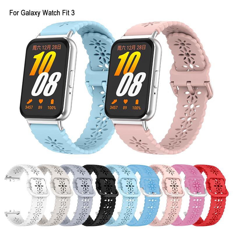 Romantic strap for Samsung Galaxy Fit 3 Smart Watch Wedding Strap Lovely Women Plum Watches Strap for Samsung Galaxy Fit 3