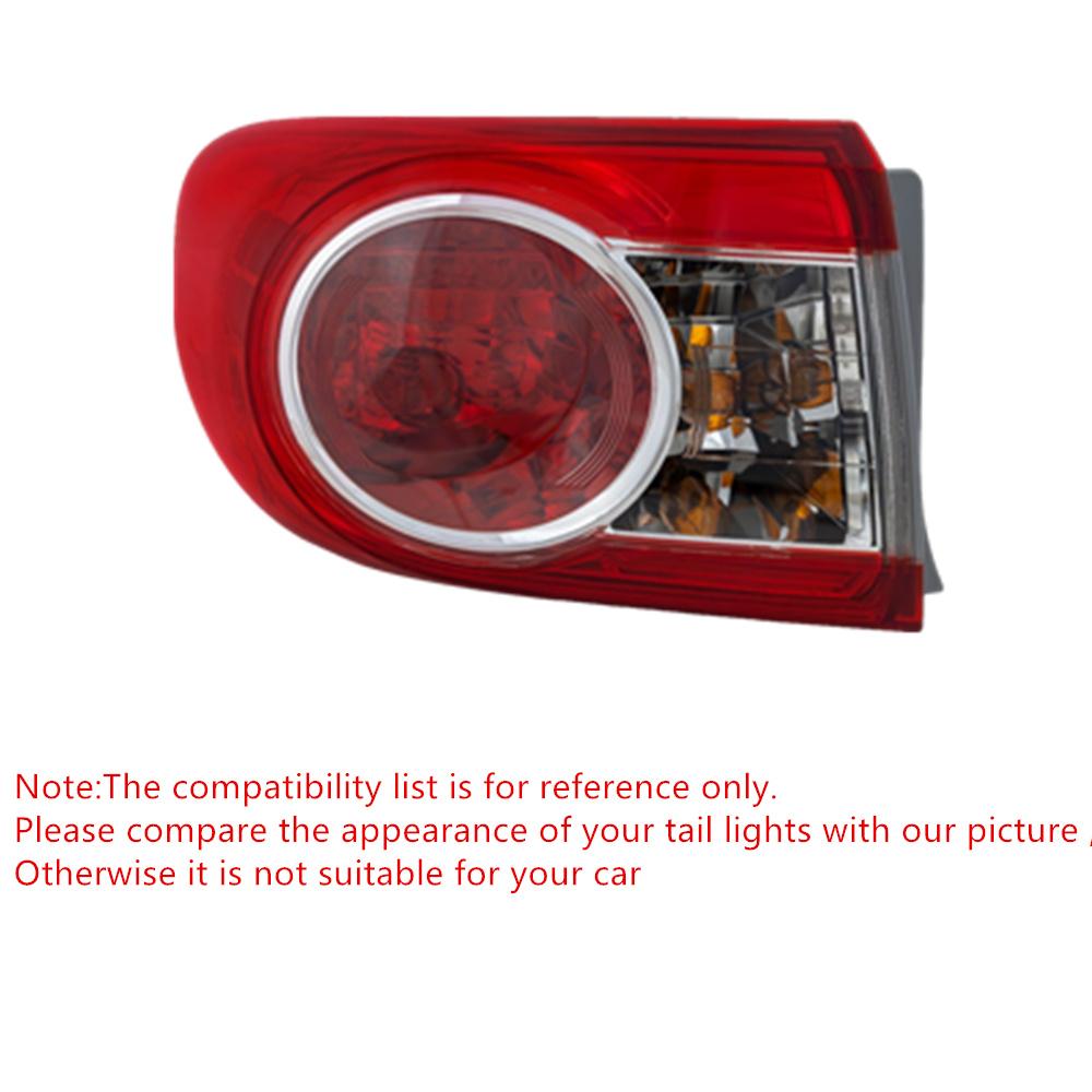 2Pcs Rear Tail Light Seal Gasket For Toyota Corolla 2011-2013