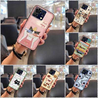 Capa de Telefone Durável e Fofa Para ZTE Blade V50 Vita Desenho de Moda de Desenho Animado Graffiti À Prova de Choque Protetora Bolsa de Telefone TPU