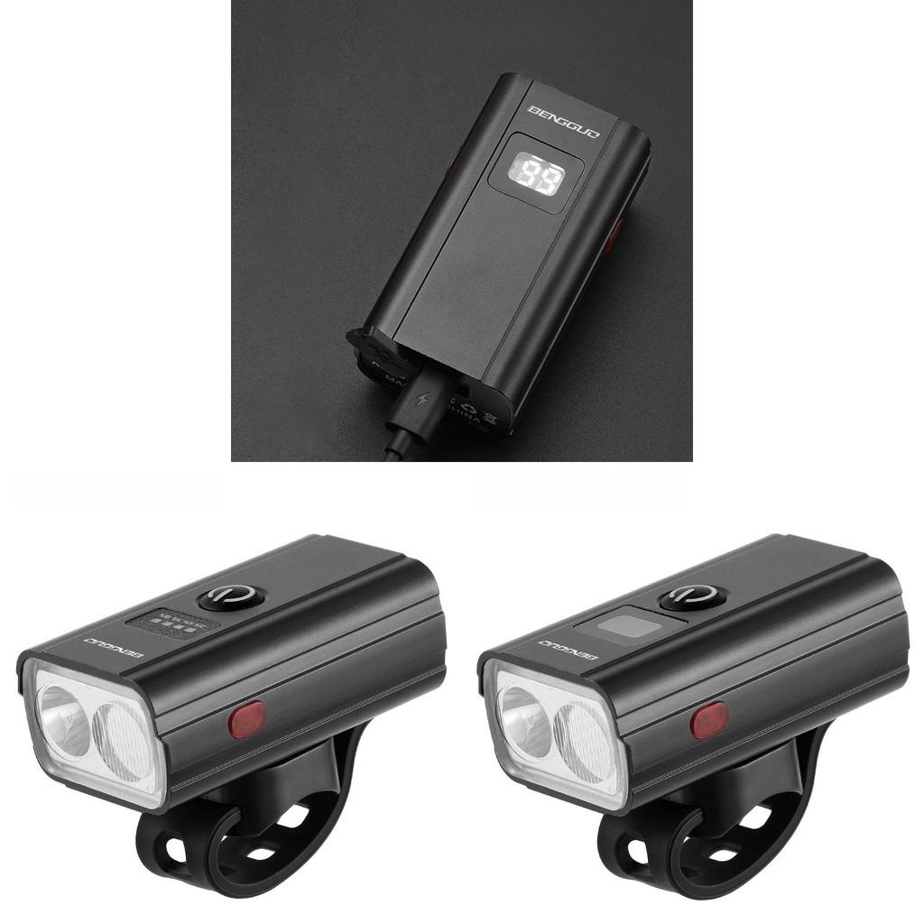 Bicycle Front Light Usb Rechargeable Aluminum Alloy Waterproof Night Riding Gear