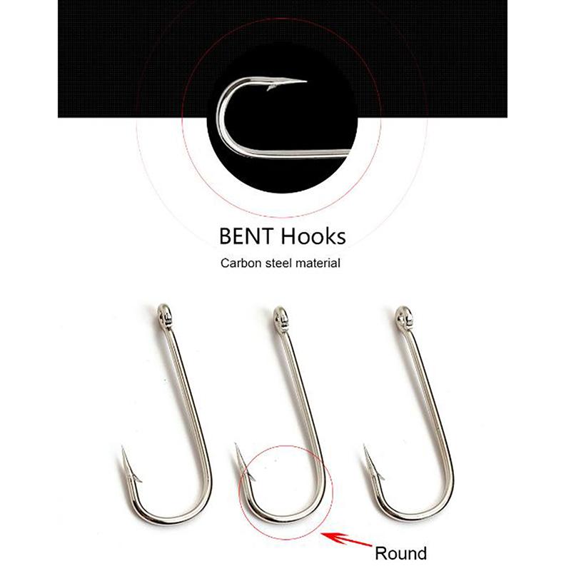 Hand Fishing Hooks Barbed Fishhook With Ring 100Pcs/Lot Lure High Carbon Steel Hooks Carp Fishing Accessories