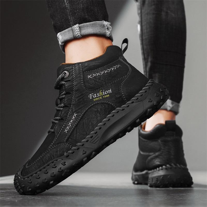 Autumn /Spring Mens Handmade Boots  Comfortable Ankle Boots for Men Casual Shoes Tooling Shoes  Mens Chelsea Ankle Boots