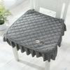 Dining Chair Cushion Four Seasons General Plush Chair Cushion Thickened Anti-slip Strap Stool Cover Cushion