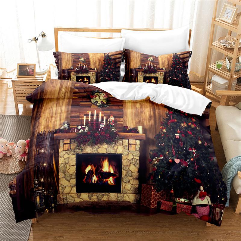 Weihnachtsbaum Bettwäsche Set Bettbezug Feiertag King Bettbezug Weihnachten Dekorative Kinderzimmer Hotel Bettbezug Set