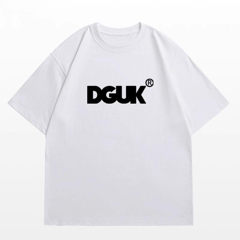 Large size fat MM American retro design letter short-sleeved T-shirt women's loose and thin versatile couple half-sleeved top