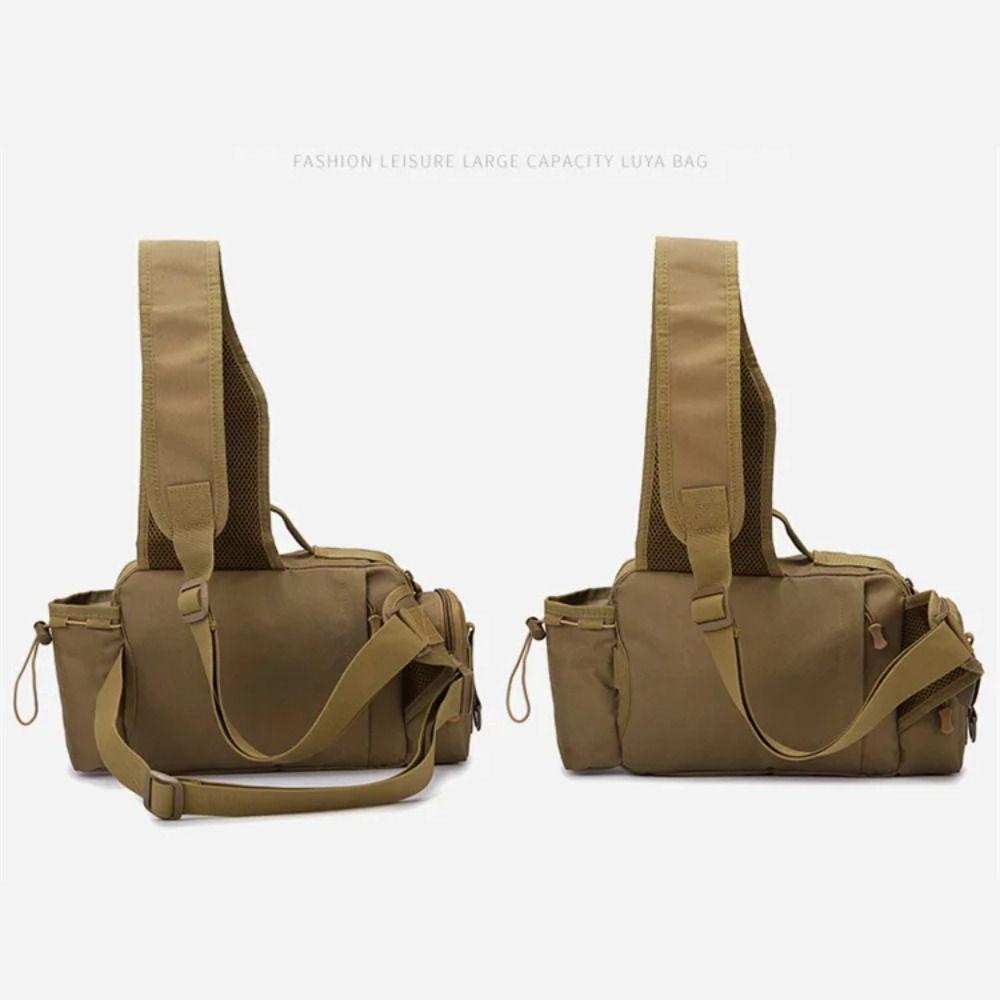 Waterproof Fishing Lure Backpack Waist Fanny Fishing Rod Lure Bag  Outdoor Camping