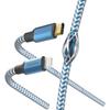 Câble USB - Hama - Reflective - 1,5 M - Lightning - USB C - Bleu