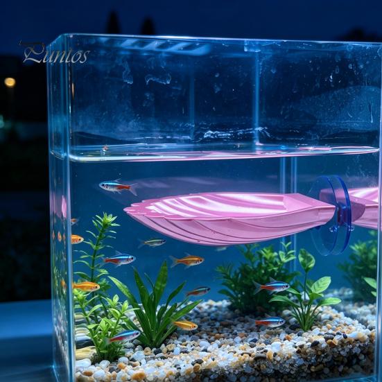 Suction Cup Fish Bed Betta Hammock Shell, with Cup, Resting Spot Platform, Aquarium Accessory for Sleeping Hiding Playing Adjustable
