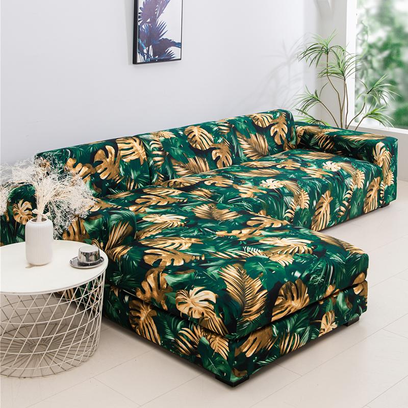 Stretch Couch Covers Soft All-Inclusive Armchair Sofa Slipcover Fitted L-Shaped, Sectional, Chaise Sofa Cover 1/2/3/4 Seater 1Pc