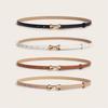 Women Jeans Belt Exquisite Bow Buckle Impressive Cowboy Style Simple Belt