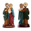 62KD Holy Family Statue Christian Resin Crafts Colorful Nativity Ornament Unique Religous Figurine for Catholic Collections