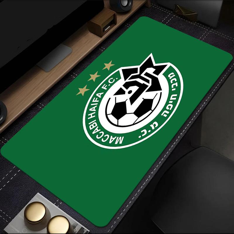Maccabi Haifa Fc Crest mouse pad, rubber base, esports desk mat, mouse pad for gamers and office use, gaming desk , easy to clean mat
