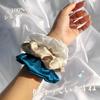 LILYSILK Set of 2 Silk Hair Add Volume to Your Perfect for Made with Natural 6A Silk and Gentle on the A Great Available in Black and 100% Scrunchies,
