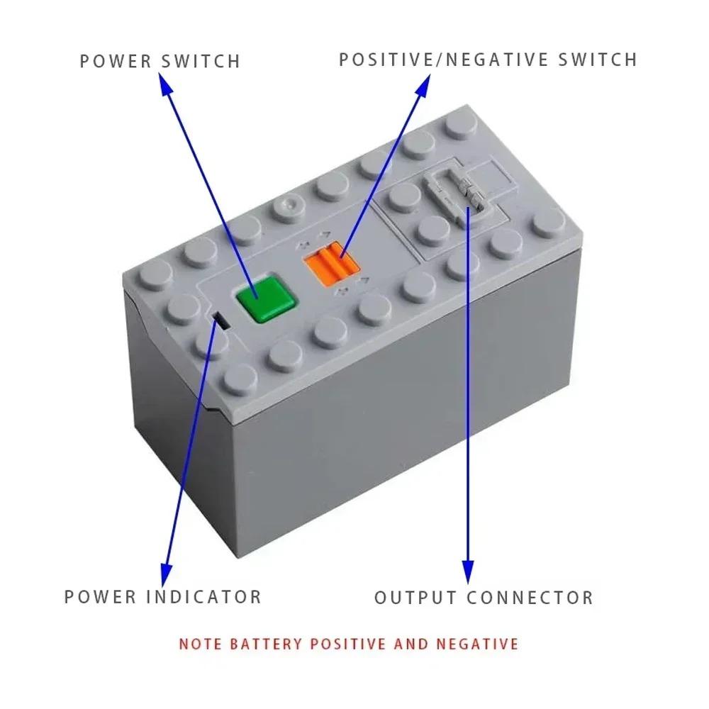 MOC Power Functions Pezzi Blocchi da Costruzione Binario Treno Motore Scatola Batteria Ricevitore Telecomando Infrarossi M-motor per Legoeds