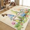 Cute Decoration Carpet for Room Little Rabbit Cartoon Style Non-slip Living Room Rug Bedroom Bedside Plush Soft Mat for Children