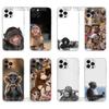 Funny Monkey Silicone Phone Case For iPhone 17 16,15,14,13,12,11 Plus,Pro,Max,XR,Plus,E,Mini Transparent Soft Cover