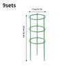 12 Set Plant Support Pile Half Round Climbing Vines Stake Bonsai Fixing Rod Garden Plant Stake Holder Flower Ring Support Rack