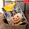 DIY 3D Pearl Painting Canvas Halloween Pumpkin Witches Pattern Relaxing Leisure Craft Kit for Adults Home Wall Art Decor Supplies
