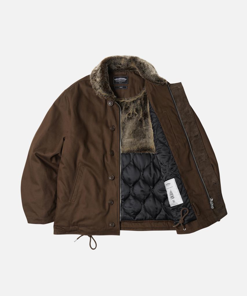 Frizmworks Edgar N-1 Deck Jacket _ Brown