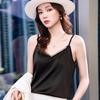 2026 Spring Elastic Faux Silk Open Back Camisole Vest for Women