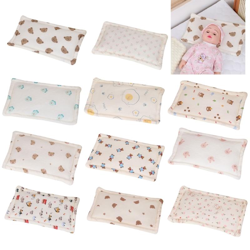 Baumwolle Babybettwäsche Kissen Neugeborenen Säuglingskissen Sicher & Bequemes Kissen Sanfte Unterstützung für Neugeborene Erholsamer Schlaf