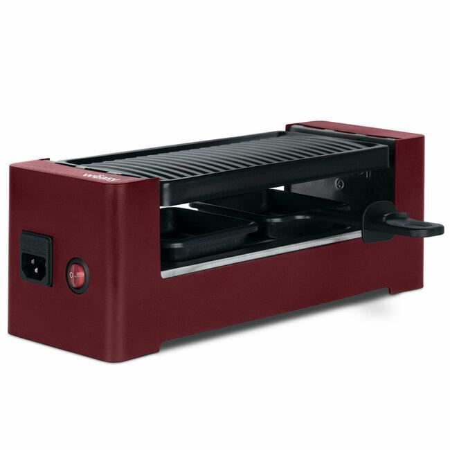 WEASY TAK12 - Appareil À Raclettes 2 Personnes Connectable - 400W - Revêtement Anti-adhésif - Rouge